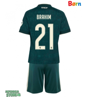 Real Madrid Brahim Diaz #21 Replika Babytøj Udebanesæt Børn 2026-27 Kortærmet (+ Korte bukser)